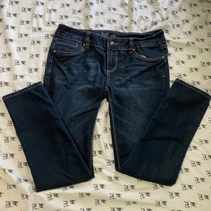 LA IDOL DARK WASH SKINNY JEAN